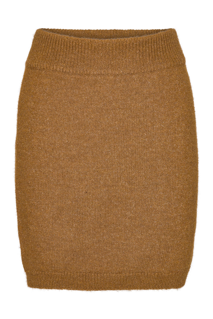 HUNKØN Adriana Knit Skirt Skirts Camel