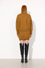 HUNKØN Adriana Knit Skirt Skirts Camel