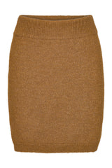 HUNKØN Adriana Knit Skirt Skirts Camel