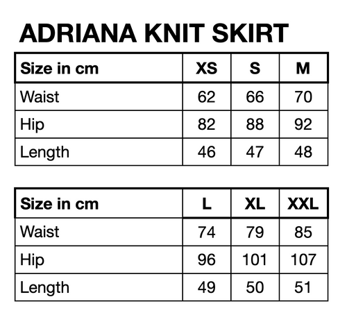 HUNKØN Adriana Knit Skirt Skirts Grey Melange