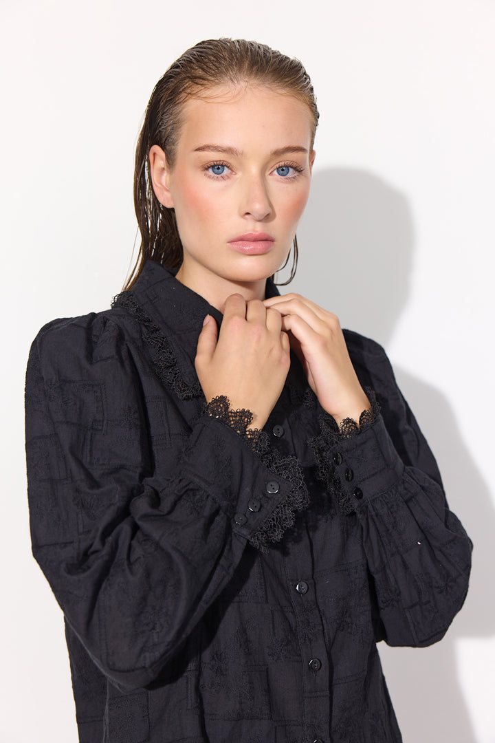 HUNKØN Agata Shirt Shirts Black