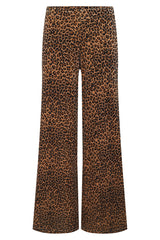 HUNKØN Angela velour trousers Trousers Leopard