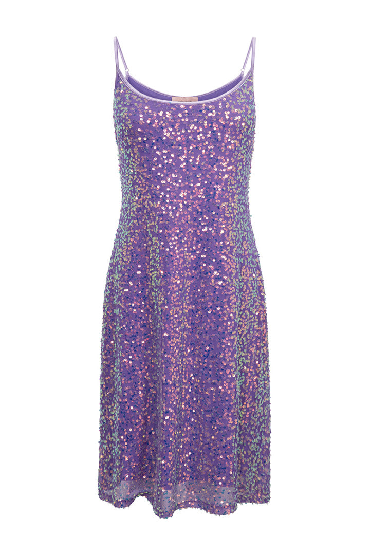 HUNKØN Aya Sequin Dress Dresses Purple