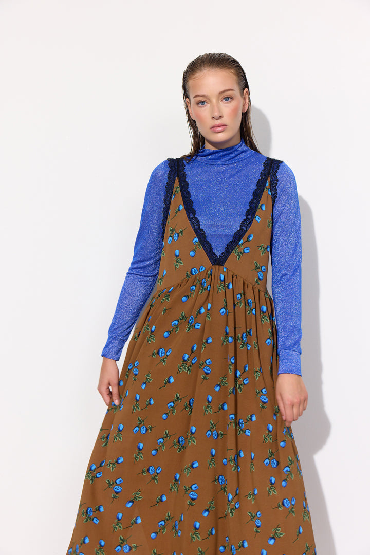 HUNKØN Beate Oversized Dress Dresses Brown