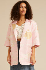 HUNKØN Carla Blazer Jackets Soft Pink