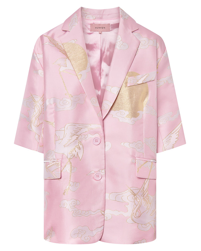 HUNKØN Carla Blazer Jackets Soft Pink