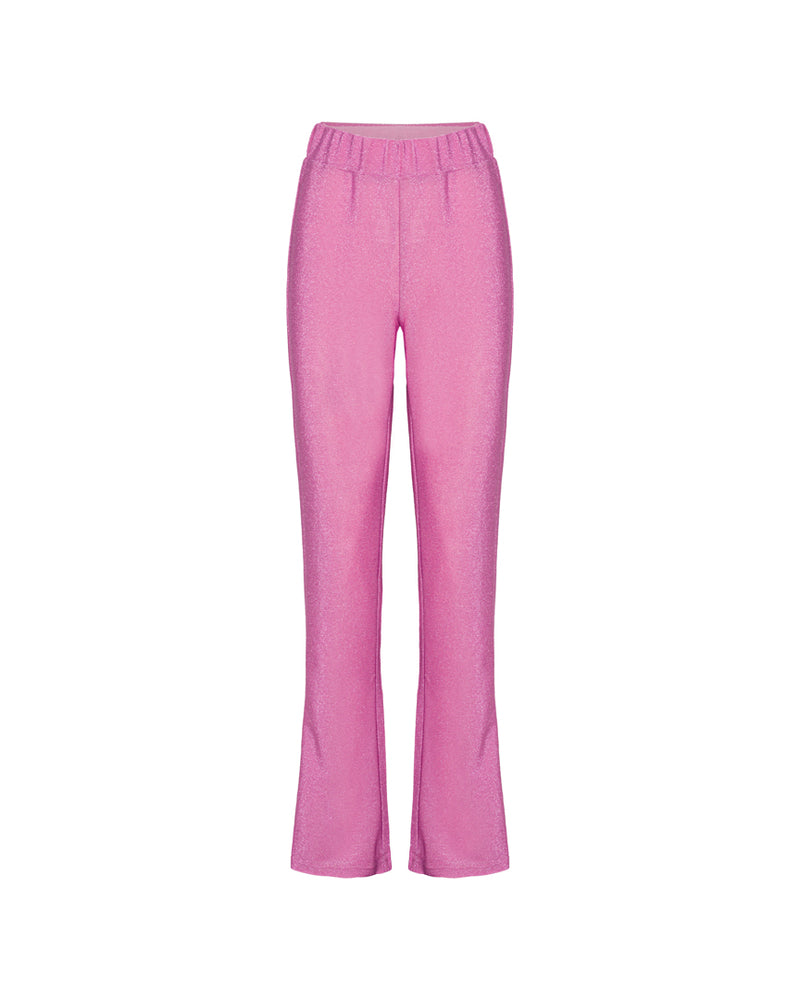 HUNKØN Cattia Trousers Trousers Soft Rose Glitter