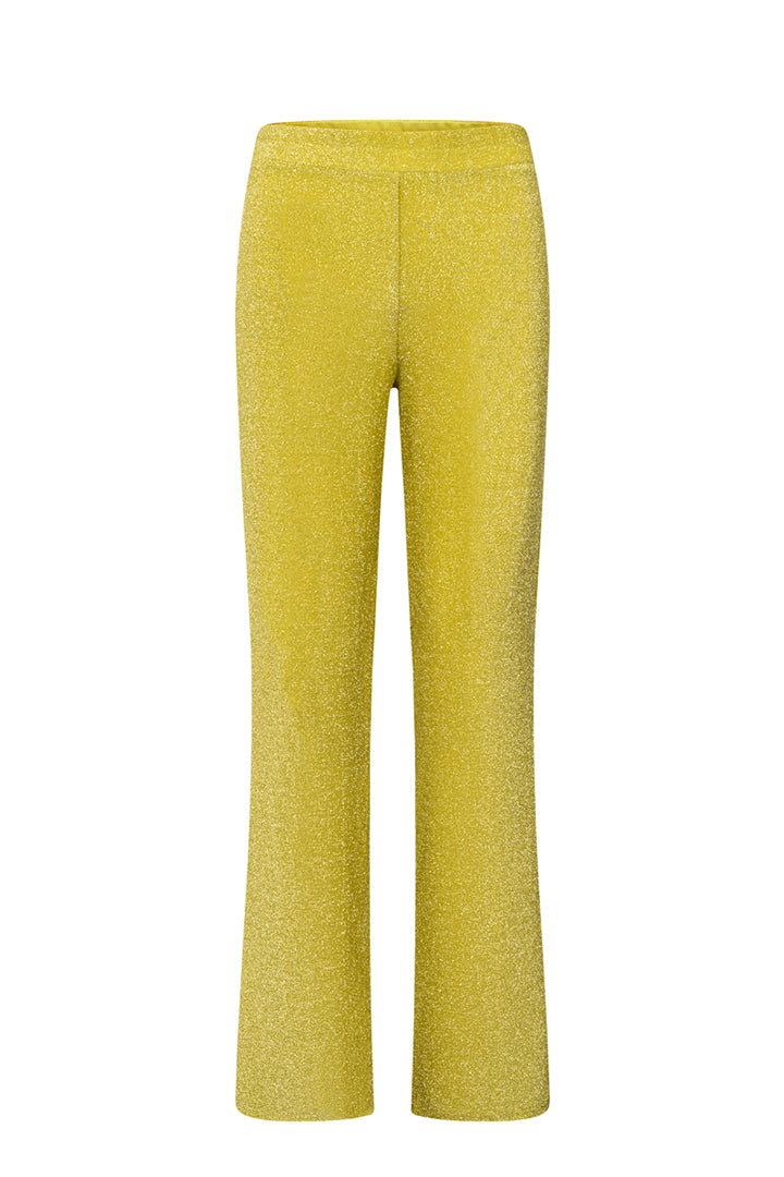 HUNKØN Cattia Trousers Trousers Golden lime