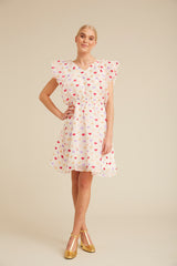 HUNKØN Dahlia Wing Dress Dresses Pink Hearts