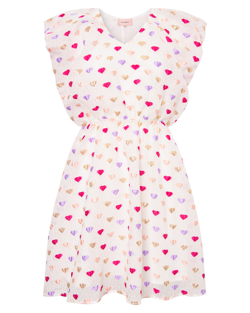 HUNKØN Dahlia Wing Dress Dresses Pink Hearts