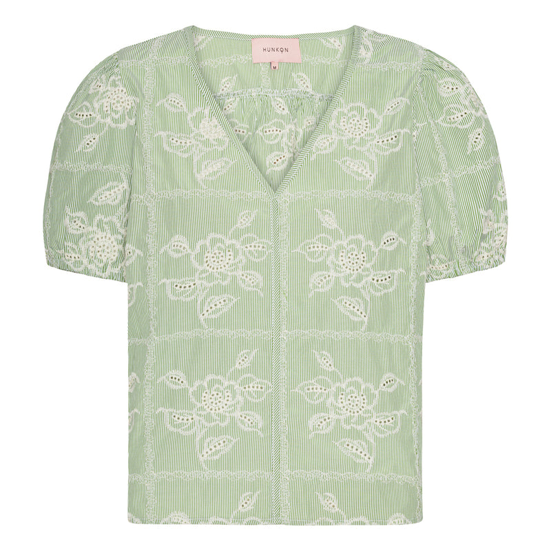 HUNKØN Ditte Top Tops Green