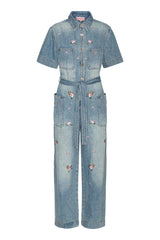 HUNKØN Dolly Denim Jumpsuit Jumpsuits Light Denim