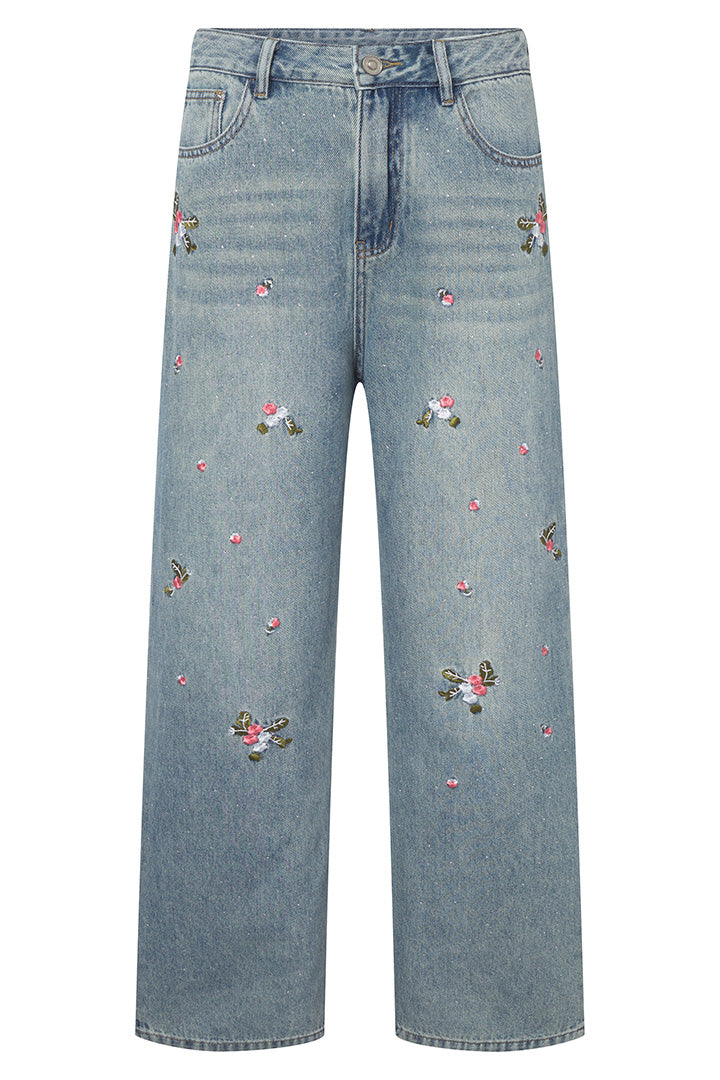 HUNKØN Dolly Denim Trousers Trousers Light Denim