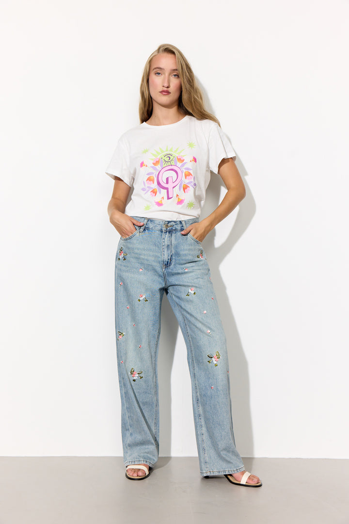 HUNKØN Dolly Denim Trousers Trousers Light Denim