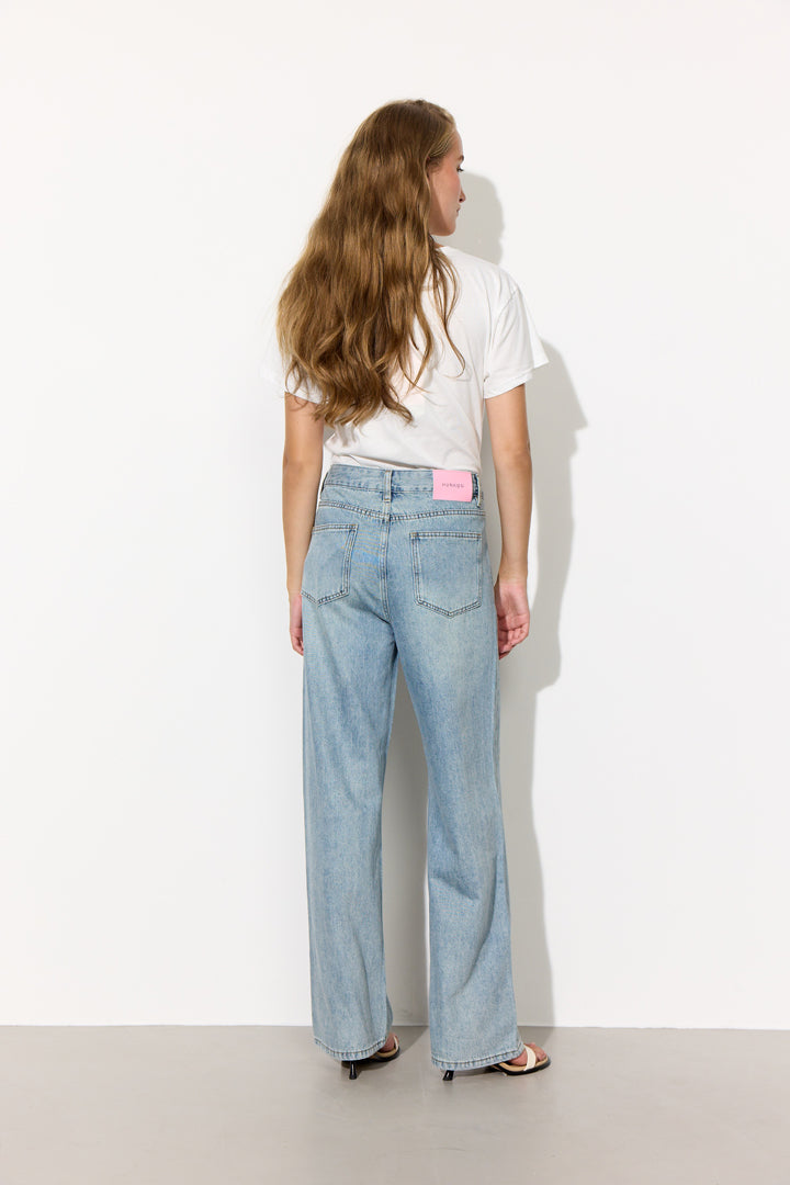 HUNKØN Dolly Denim Trousers Trousers Light Denim