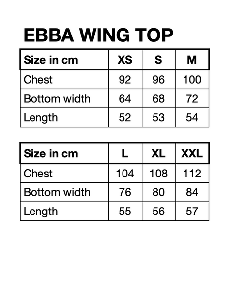 HUNKØN Ebba Wing top Tops Black