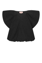 HUNKØN Ebba Wing top Tops Black