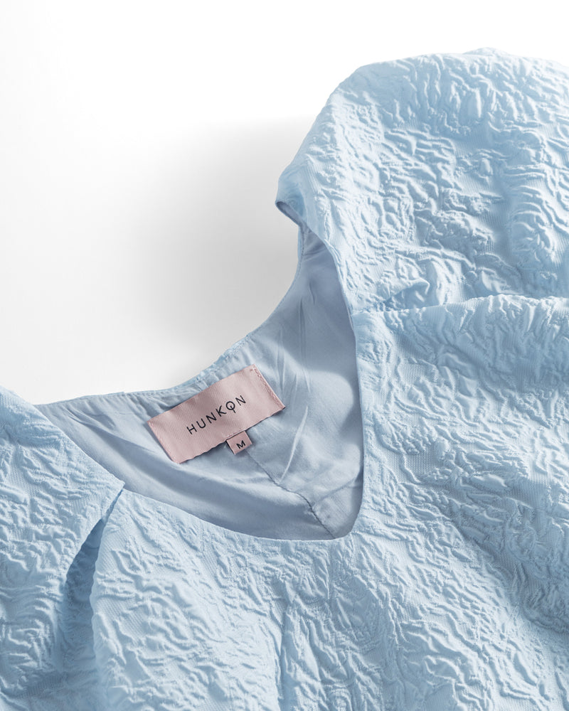 HUNKØN Ebba Wing top Tops Light Blue