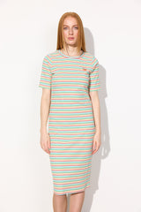 HUNKØN Indie Dress Dresses Rainbow Striped