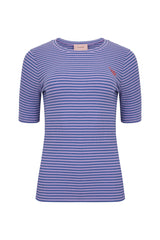 HUNKØN Indie T-shirt T-shirts Purple Striped