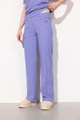 HUNKØN Indie Trousers Trousers Purple Striped