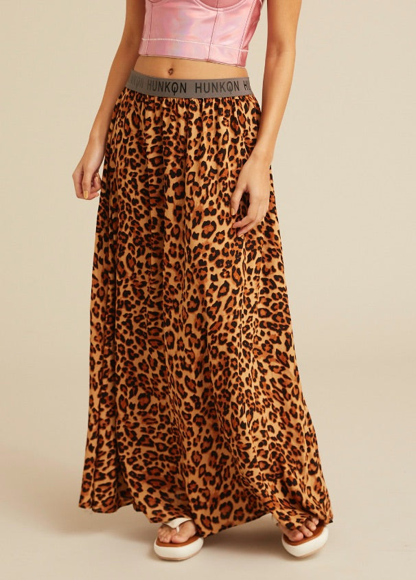 HUNKØN Kate Skirt Skirts Leopard