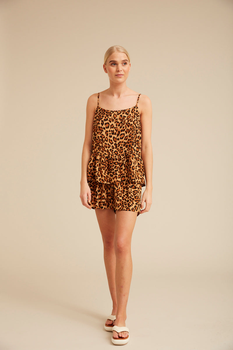 HUNKØN Kate Top Tops Leopard