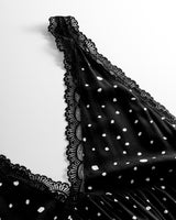 HUNKØN Kris Dress Dresses Black w/White dots