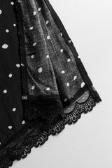 HUNKØN Kris Oversized Dress Dresses Black w/White dots