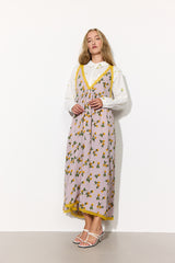 HUNKØN Lisa Oversized Dress Dresses Yellow lace