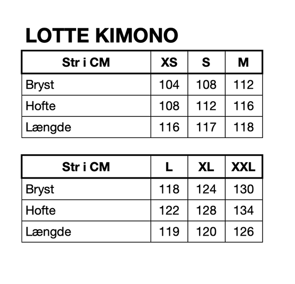 HUNKØN Lotte Kimono Kimonos Rose