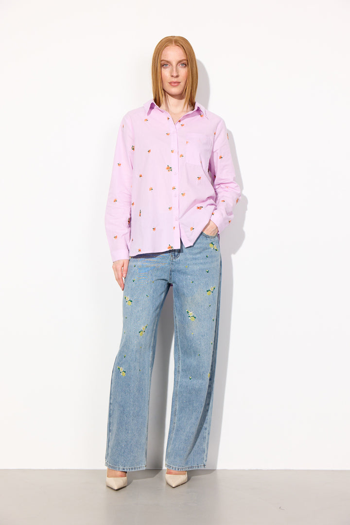 HUNKØN Louise Shirt Shirts Lavender floral