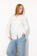 HUNKØN Louise Shirt Shirts White floral