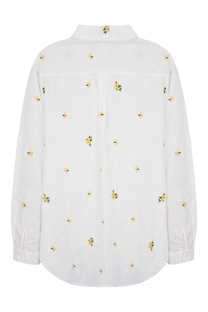 HUNKØN Louise Shirt Shirts White floral