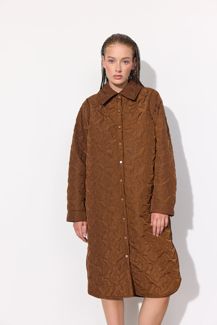 HUNKØN Ludmilla Coat Jackets Brown