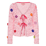 HUNKØN Lyria Popcorn Cardigan Cardigans Pink