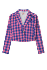 HUNKØN Pamela Jacket Jackets Pink Checked