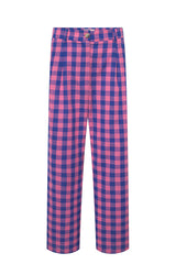 HUNKØN Pamela trousers Trousers Pink Checked