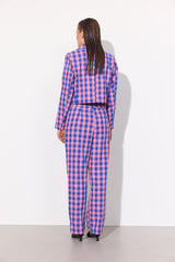 HUNKØN Pamela trousers Trousers Pink Checked