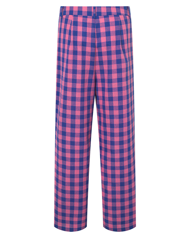 HUNKØN Pamela trousers Trousers Pink Checked