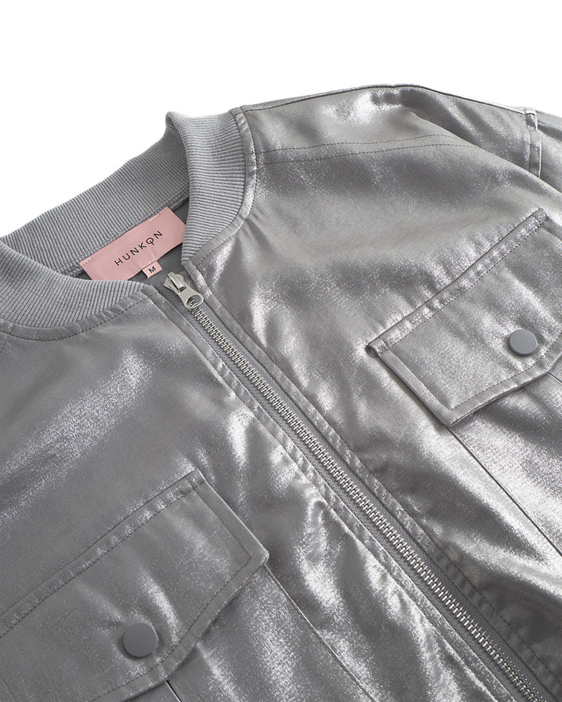 HUNKØN Patrice Jacket Jackets Silver