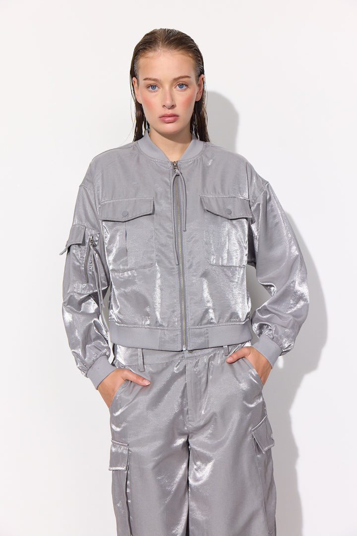 HUNKØN Patrice Jacket Jackets Silver