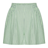 HUNKØN Randi Shorts Shorts Green Striped