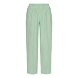 HUNKØN Randi Trousers Trousers Green Striped