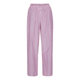 HUNKØN Randi Trousers Trousers Pink Striped