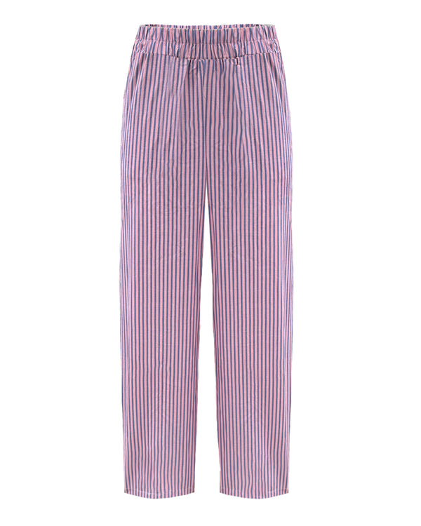 HUNKØN Randi Trousers Trousers Pink Striped