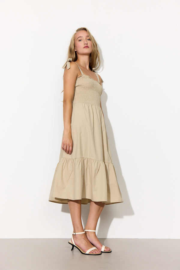 HUNKØN Safire dress Dresses Beige