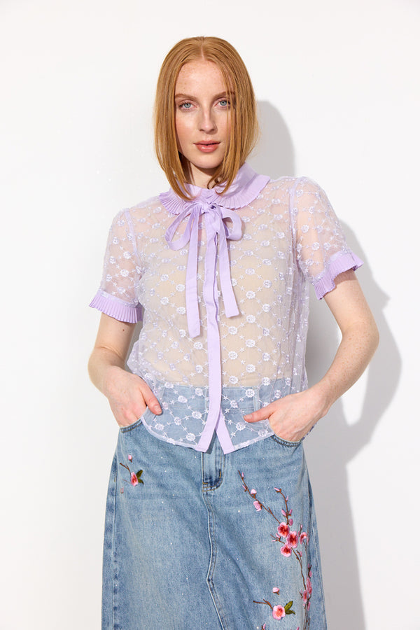 HUNKØN Sammy Shirt Shirts Lavender