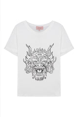 HUNKØN Shadow dragon T-shirt T-shirts White