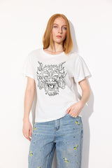 HUNKØN Shadow dragon T-shirt T-shirts White